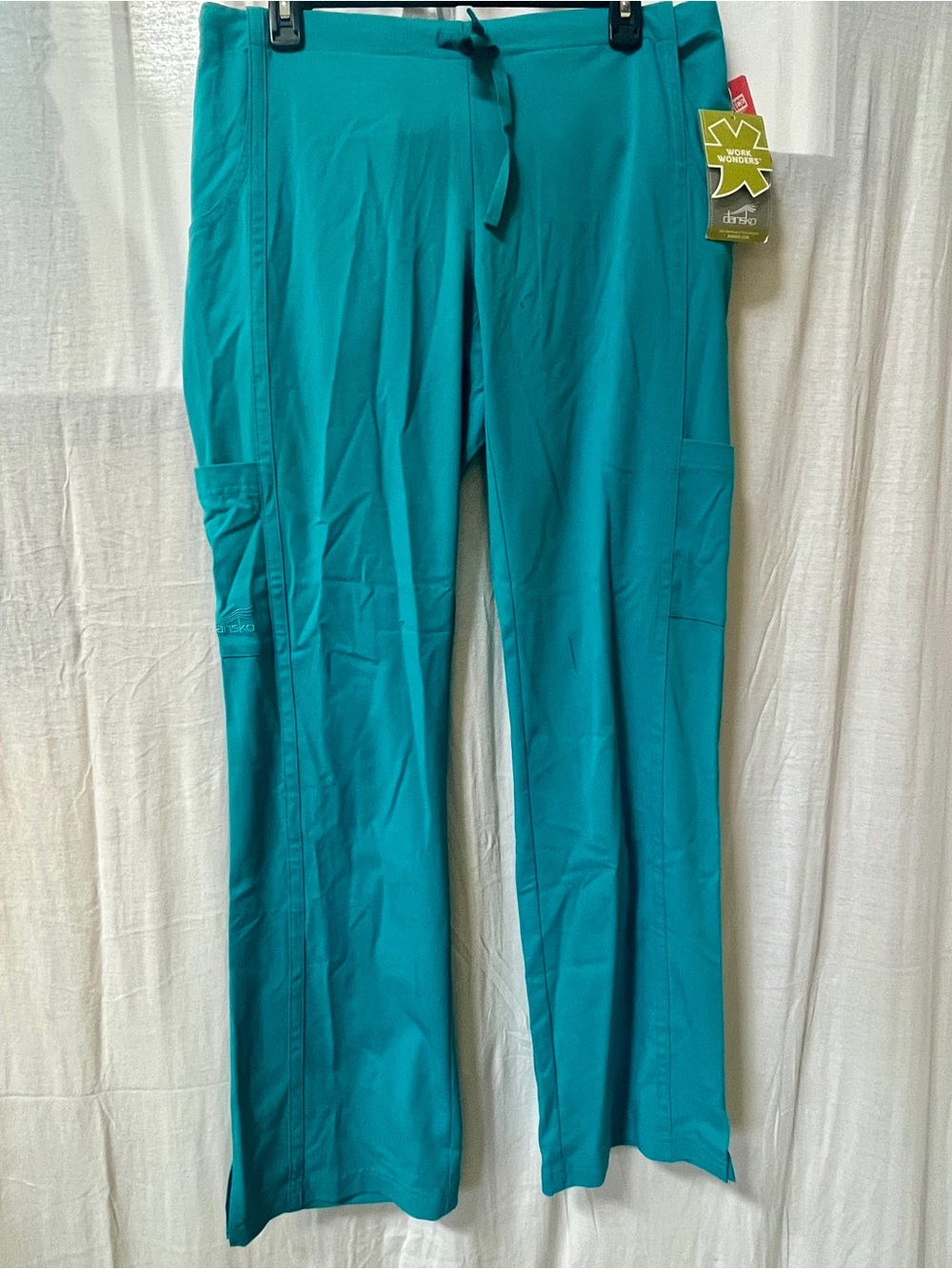 Dansko Teal Green Scrub Doctor Nurse Medical Aesthetician Pants Sz Small